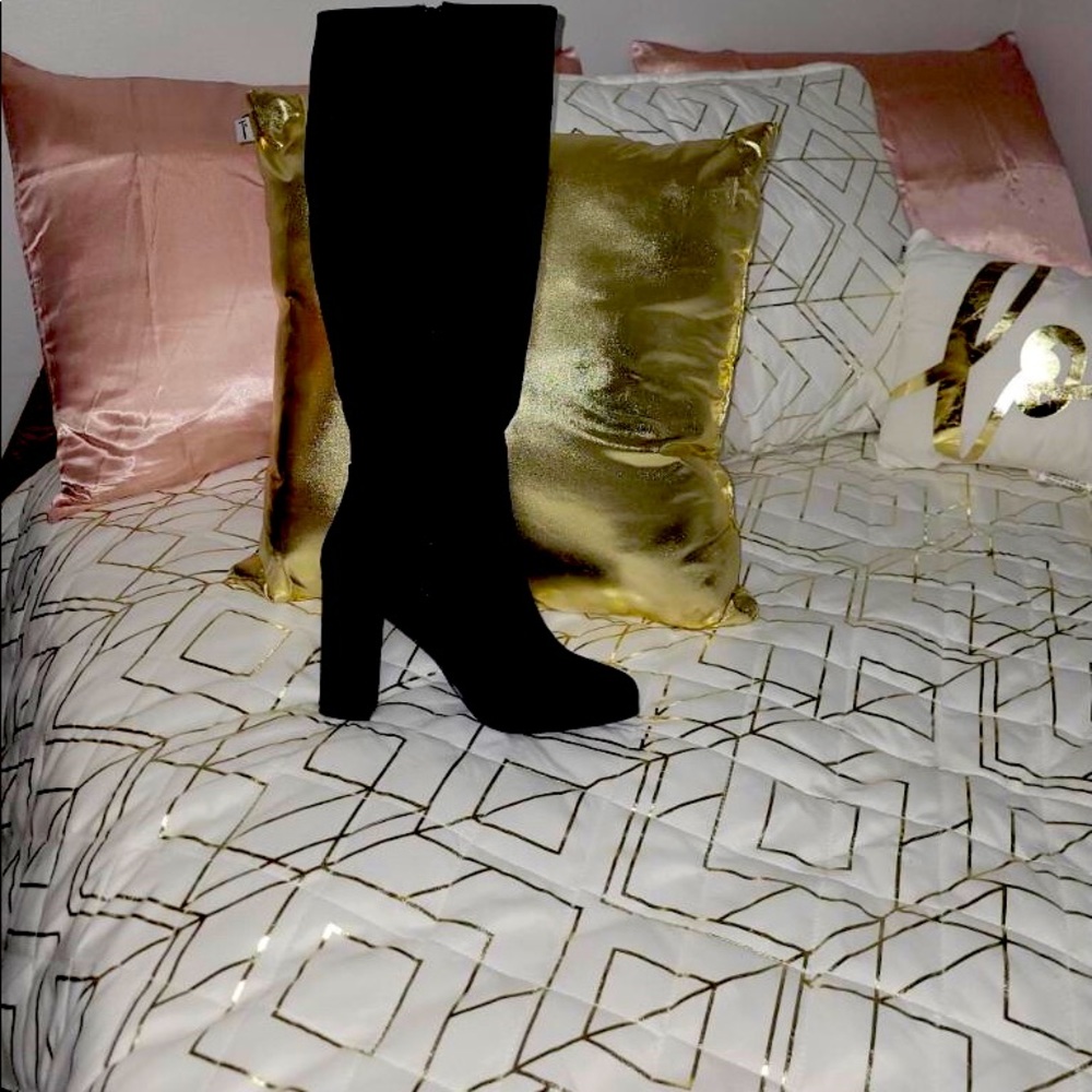 Madden Girl Suede Knee-high boots.